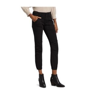 EUC Frame Banded Bottom Trapunto Moto Joggers